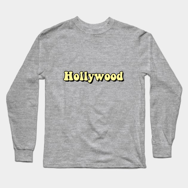 Hollywood Yella Long Sleeve T-Shirt by AdventureFinder